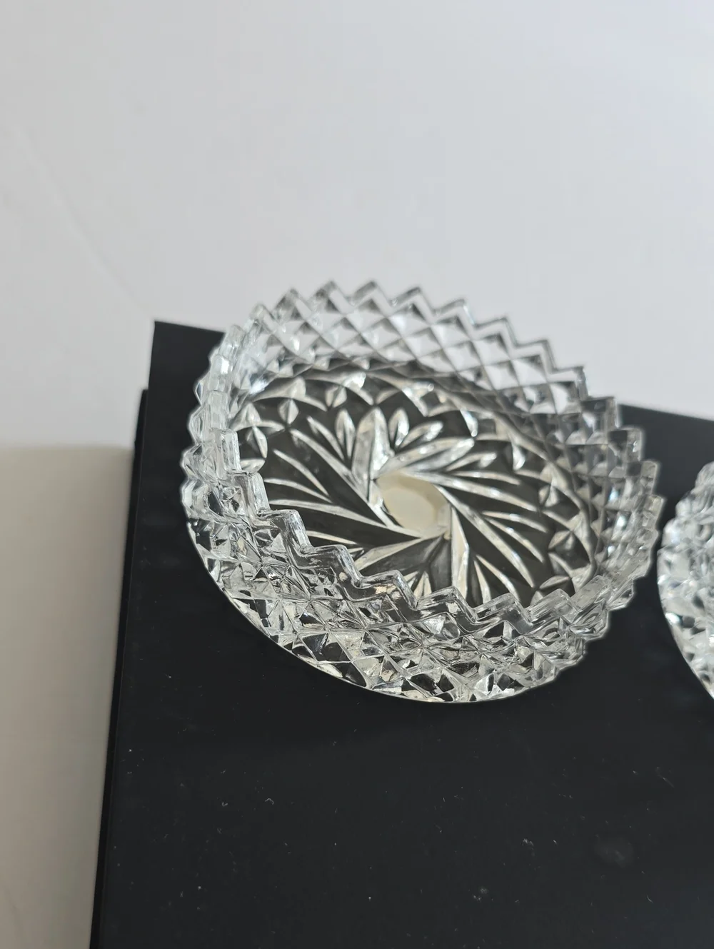 Vintage The European Collection Set Of 2 Crystal  Coasters Bowls Germany